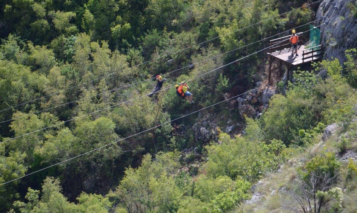 Kanjon rijeke Čikole - Aktivnosti Zip-line